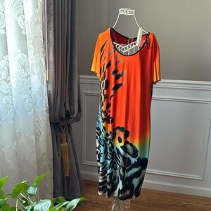 Frank Lyman animal print dress size-20